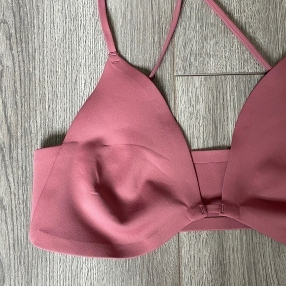 Free People Haiden Halter Scuba Bralette In Mauve Bark Size Small - Picture 3 of 15